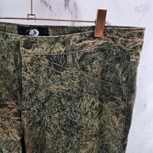Mossy Oak Pants Womens 12 Large Camo Break Up Grassland Brush Western Straight - Picture 4 of 12